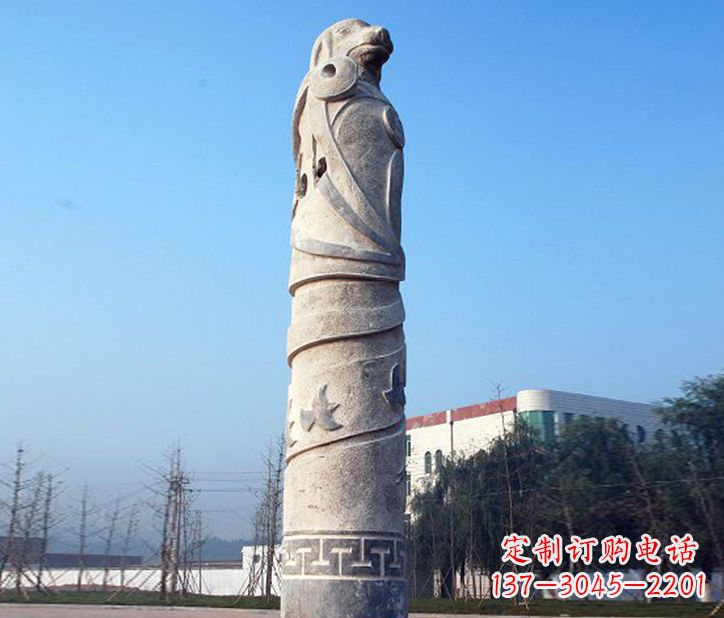 辽阳12生肖精美石雕
