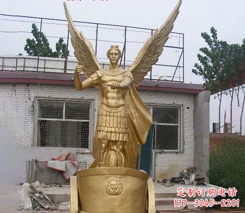 辽阳阿波罗人物铜雕