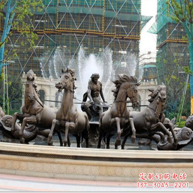 辽阳阿波罗战车水景喷泉装饰景观雕塑