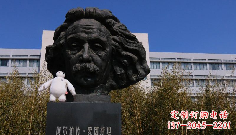 辽阳爱因斯坦头像铜雕222