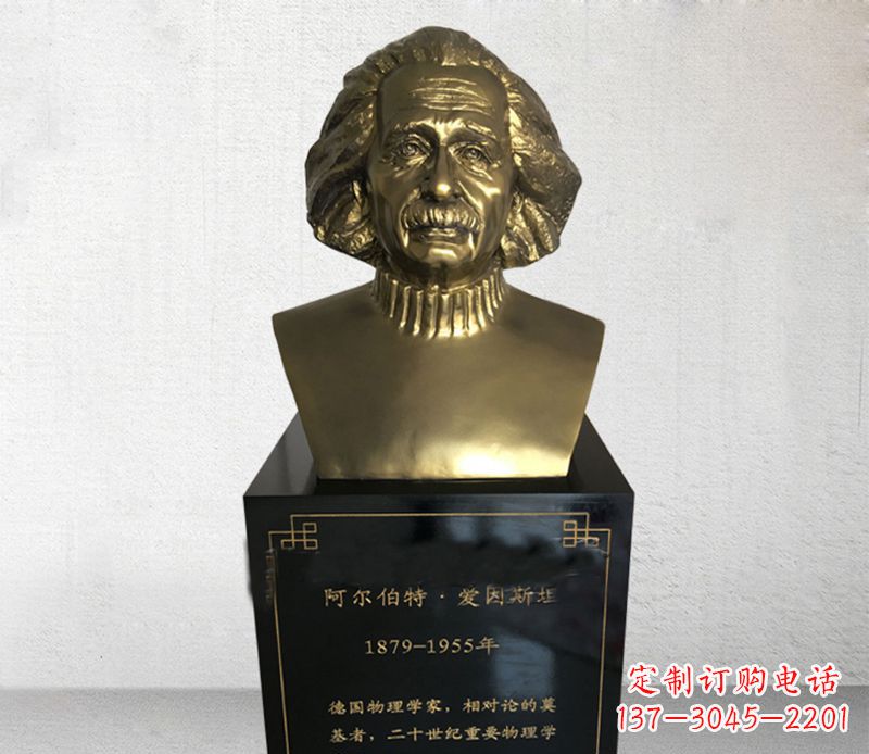 辽阳爱因斯坦胸像铜雕让伟大思想永恒流传