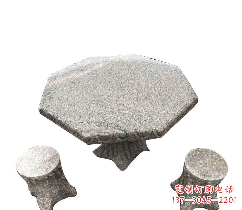 辽阳八角石桌凳园林景观石雕