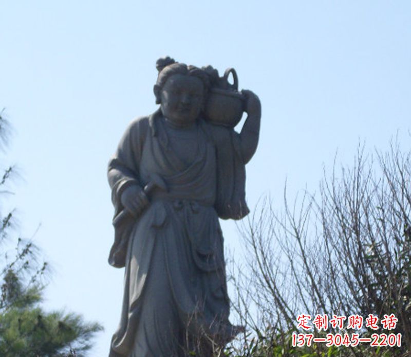 辽阳八仙蓝采和石雕