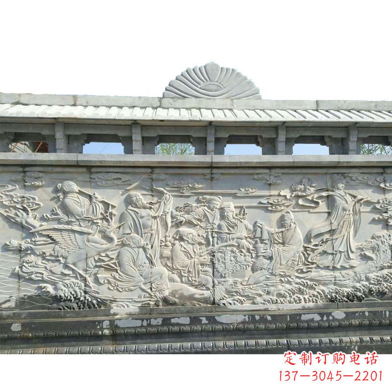 辽阳八仙寺庙浮雕墙画