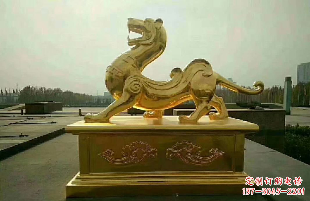 辽阳白虎铜雕