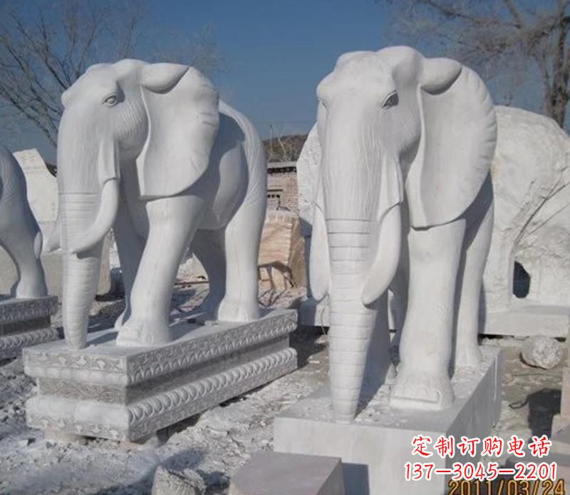 辽阳白色石头大象