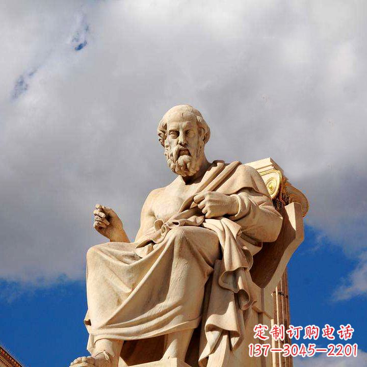 辽阳柏拉图砂岩石雕景观-公园广场世界知名人物雕塑
