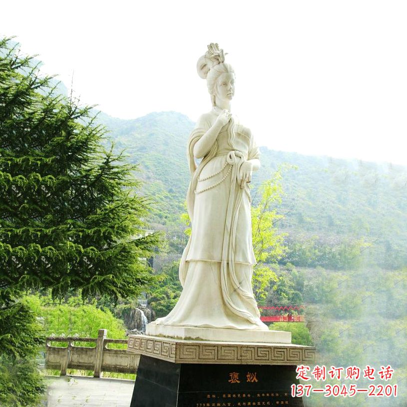 辽阳褒姒石雕像-中国古代知名美女雕塑