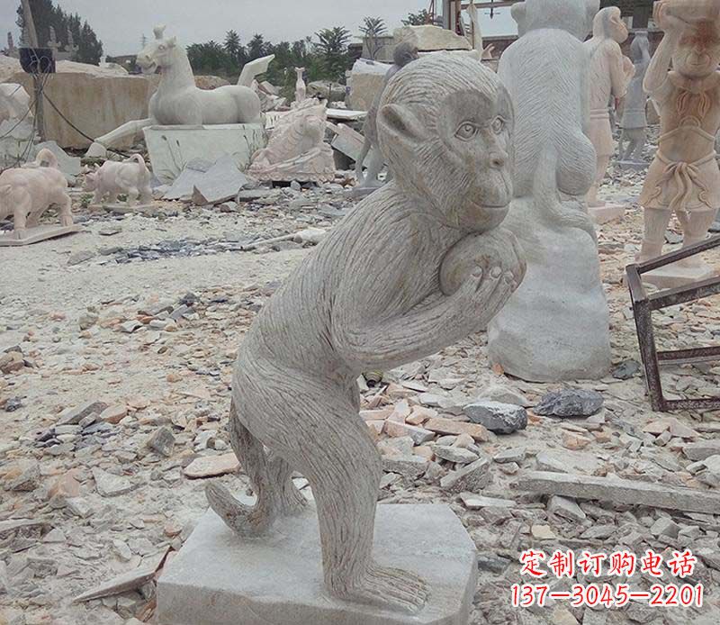 辽阳新猴子雕像,传承古老传说