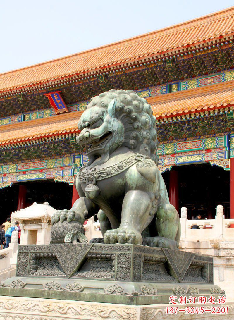 辽阳“雄狮之王——北京青铜狮子雕塑”