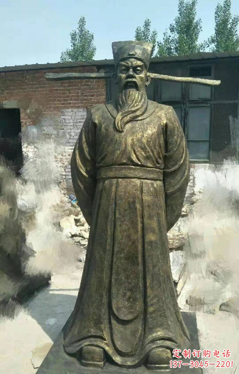 辽阳包拯铜雕传承北宋历史精髓