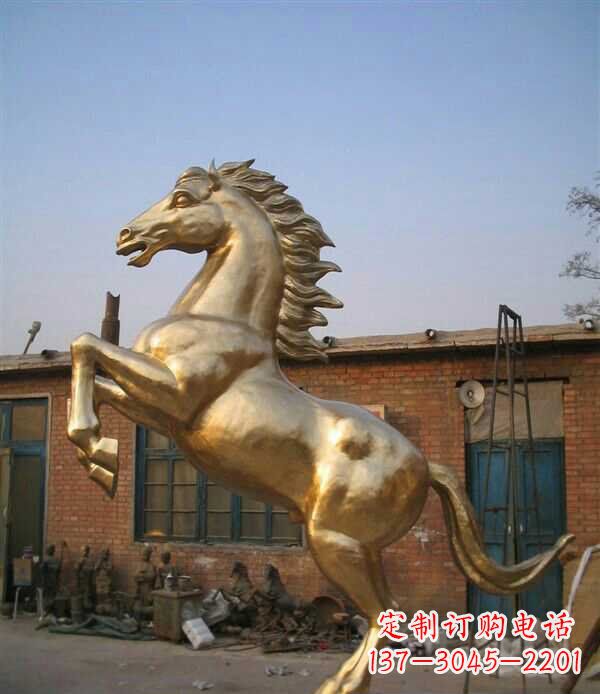 辽阳奔马铜雕 (4)