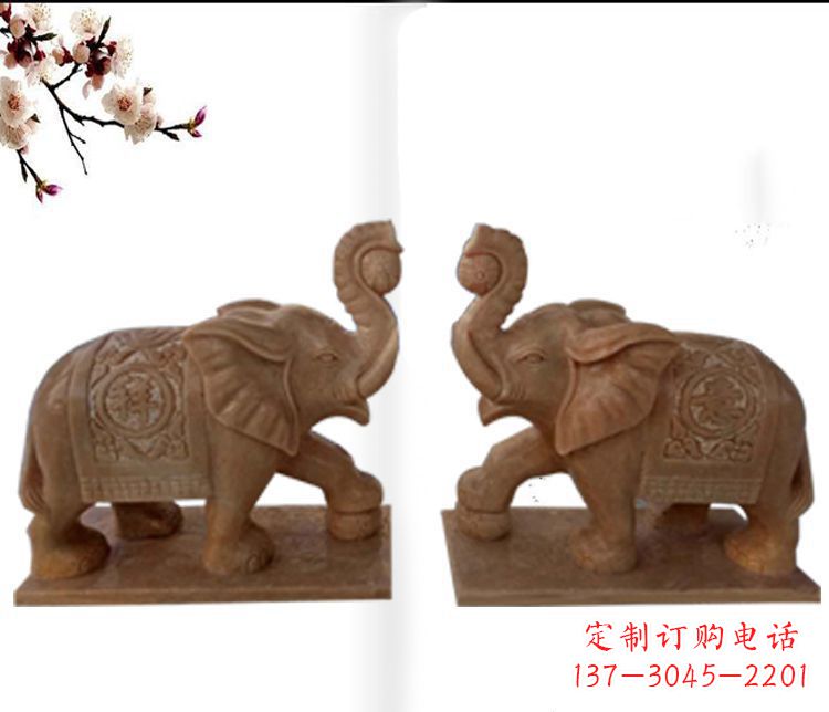 辽阳精美大象石雕