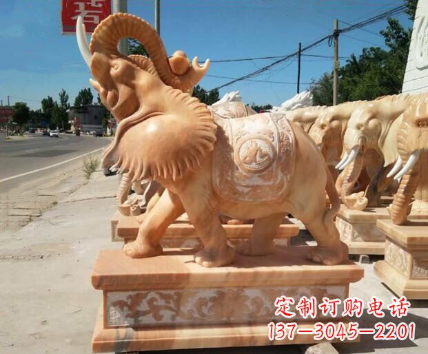 辽阳大象石雕,给你美好的祝愿