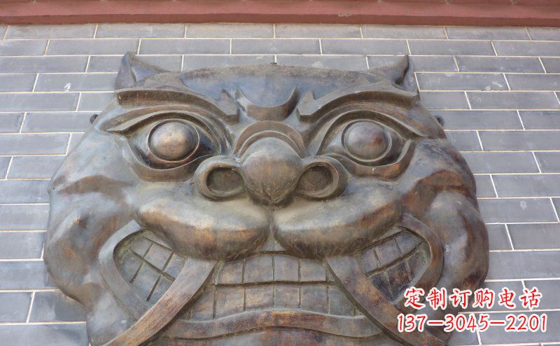 辽阳狴犴古代神兽铜浮雕