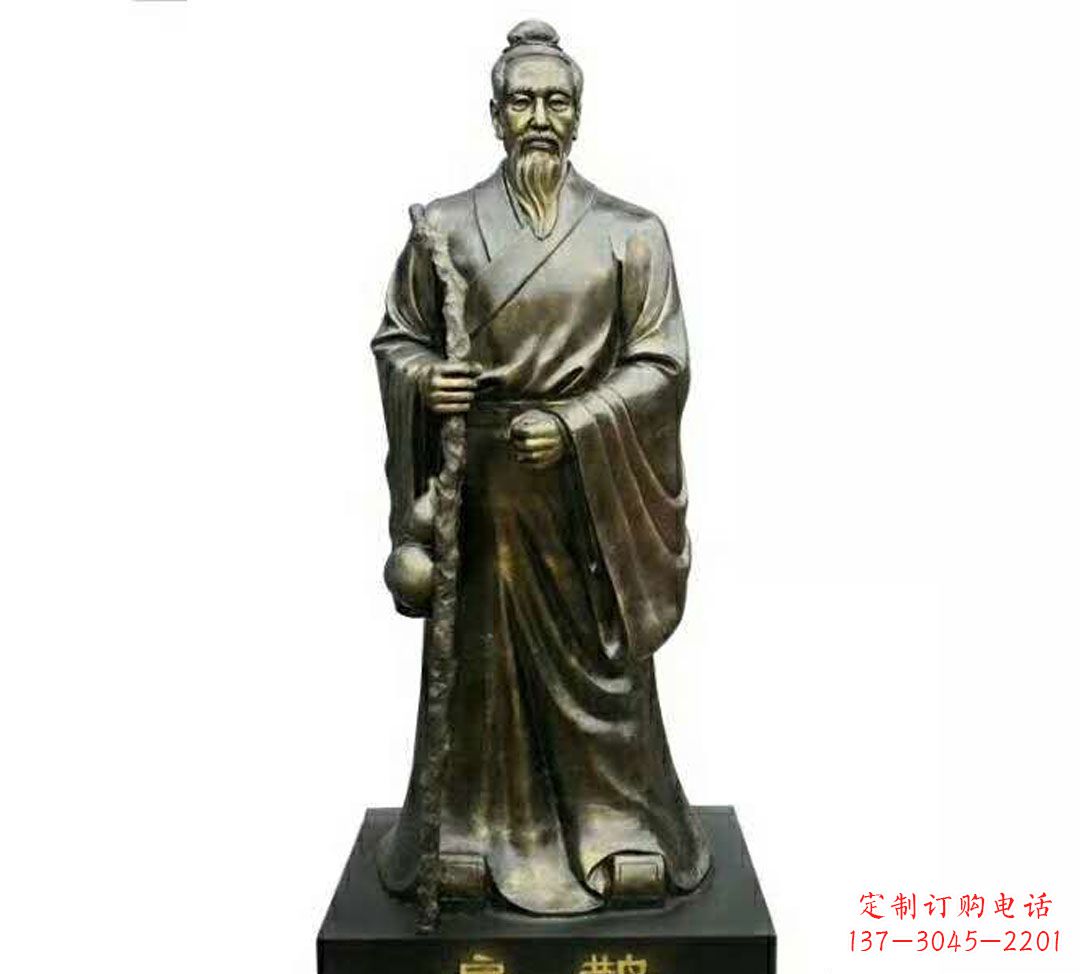 辽阳扁鹊神医铜雕