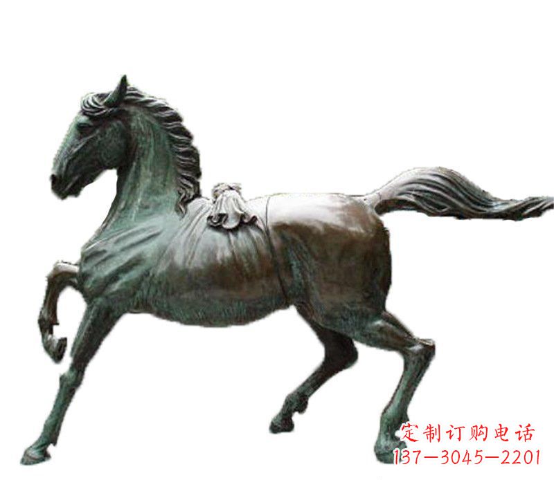 辽阳别墅动物飞马铜雕摆件