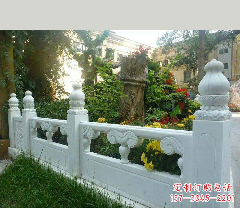 辽阳别墅汉白玉栏板景观石雕