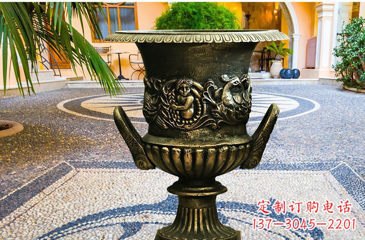 辽阳新品铜质花盆,添点现代精致