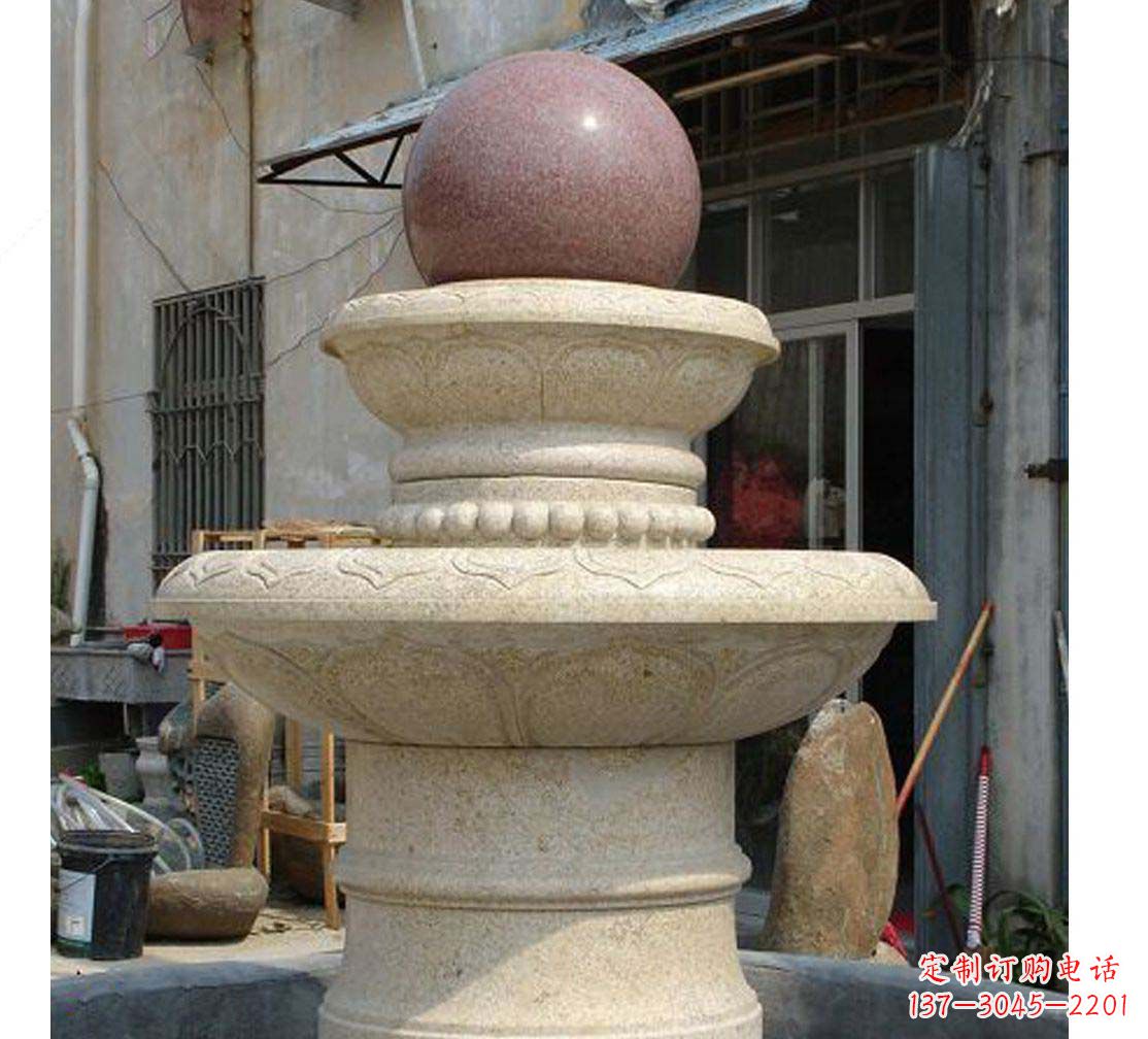 辽阳别墅景观装饰风水球喷泉雕塑