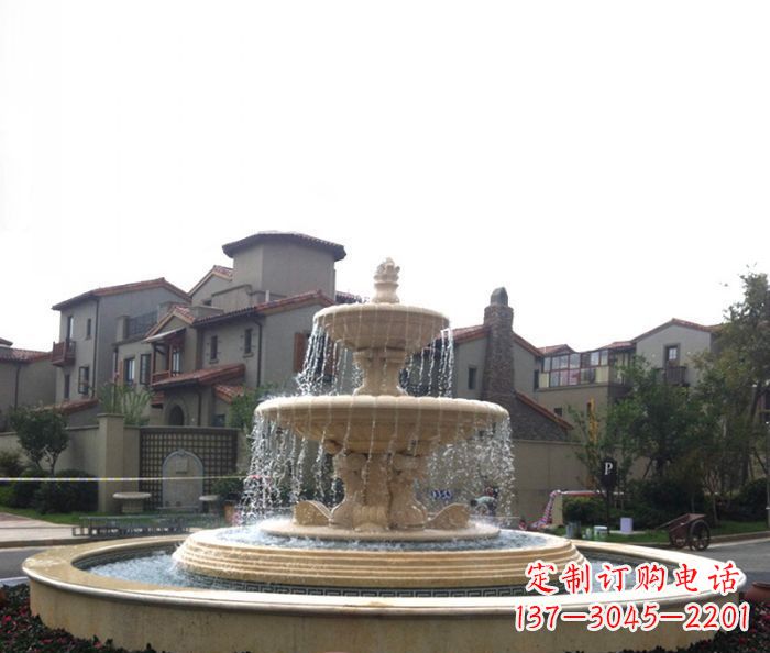 辽阳别墅景观大型喷泉石雕 (4)