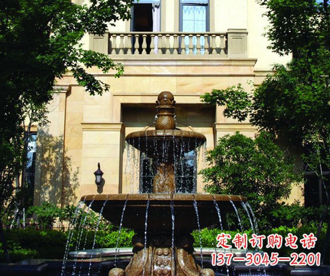辽阳多层喷泉石雕——景观装饰的精美绝伦