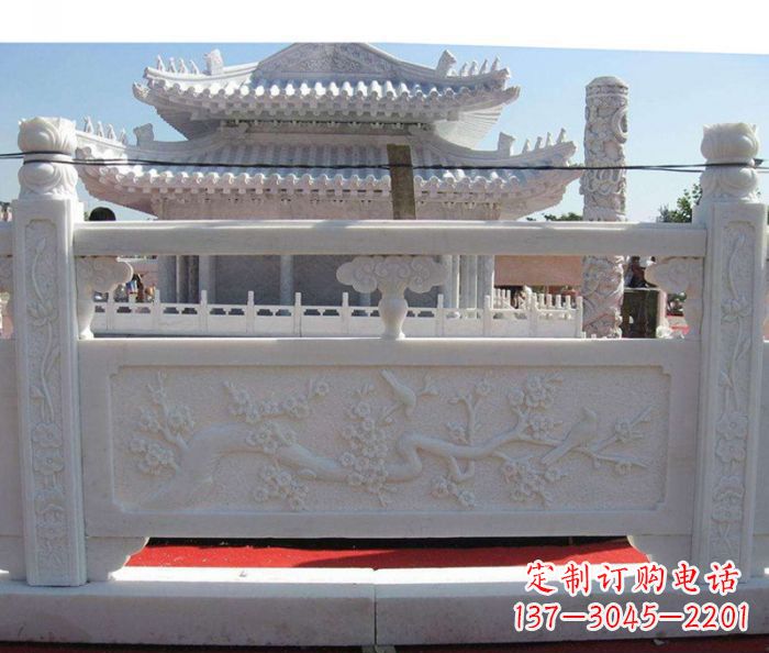 辽阳汉白玉石栏板精美、细腻、质感十足