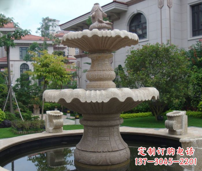 辽阳别墅景观欧式喷泉石雕 (3)