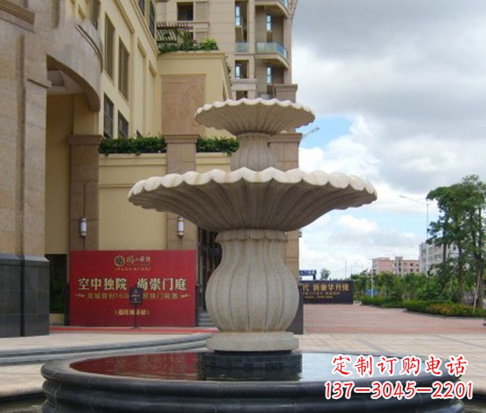 辽阳别墅景观欧式喷泉石雕 (5)