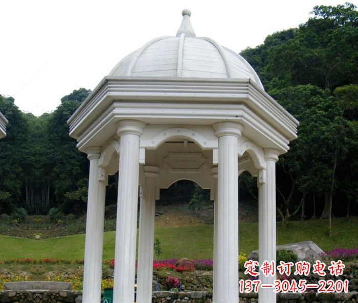 辽阳别墅景观欧式石雕凉亭 (2)