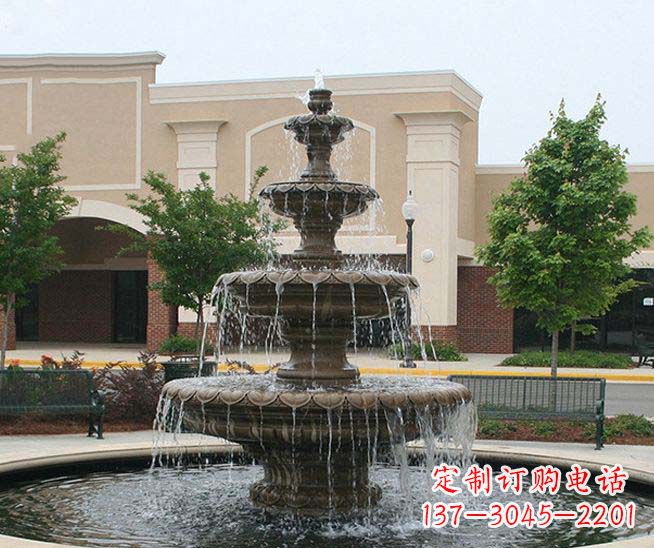 辽阳梦幻之舞多层喷泉雕塑