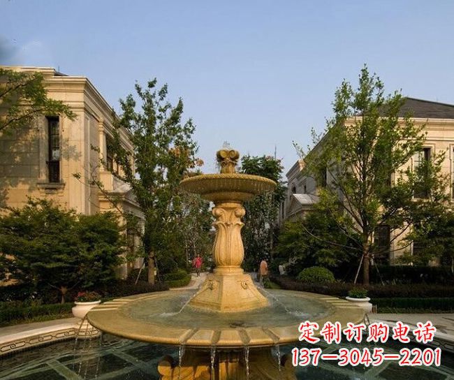 辽阳别墅石雕大型喷泉雕塑 (2)