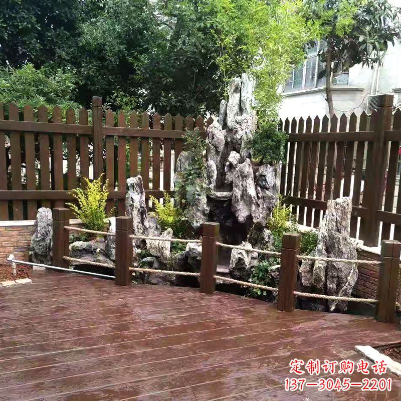 辽阳别墅庭院假山