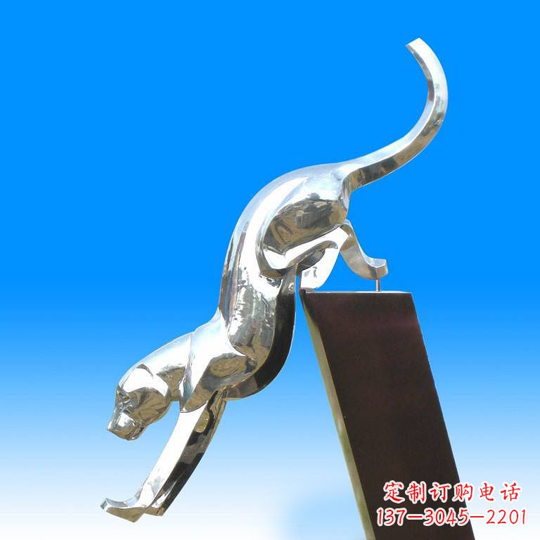 辽阳玻璃钢豹子雕塑