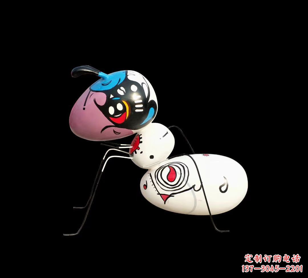 辽阳玻璃钢彩绘蚂蚁雕塑