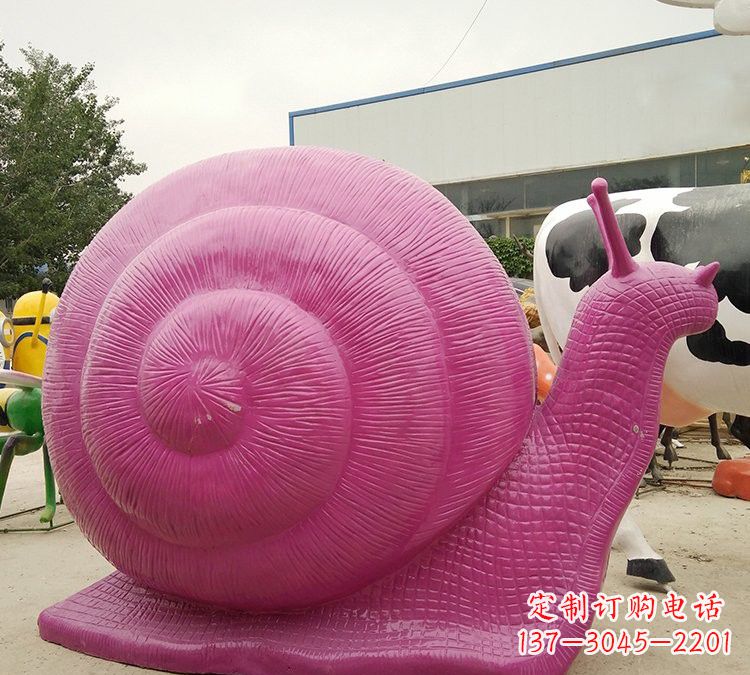 辽阳玻璃钢彩色蜗牛雕塑