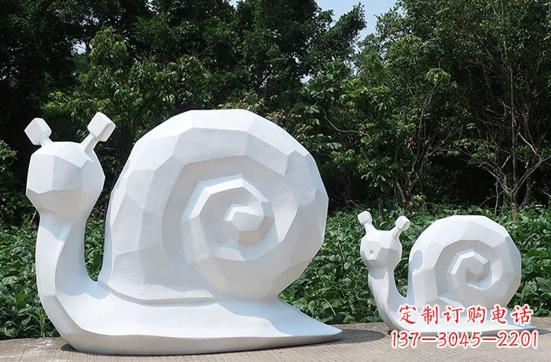 辽阳玻璃钢抽象蜗牛雕塑
