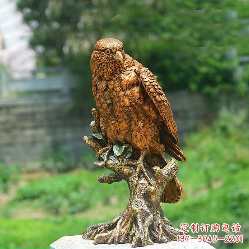 辽阳玻璃钢仿铜老鹰雕塑