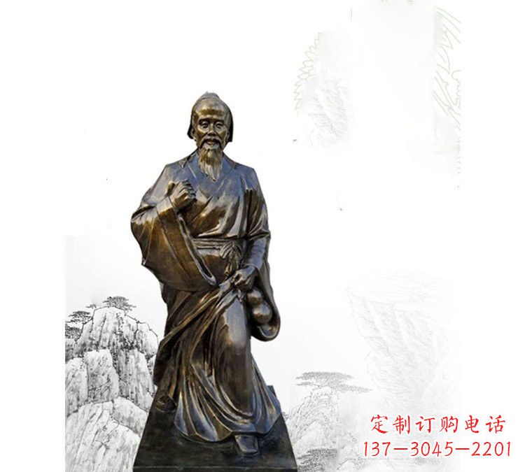 辽阳玻璃钢仿铜华佗