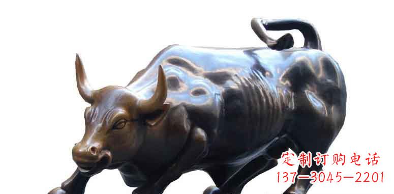 辽阳玻璃钢仿铜牛公园动物雕塑雕刻艺术的精美绝伦