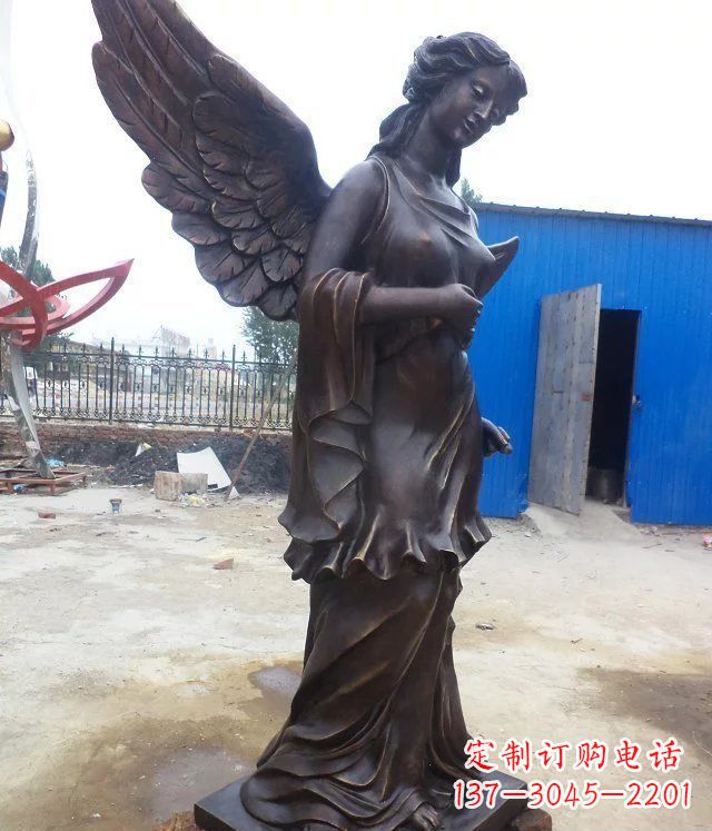 辽阳玻璃钢仿铜欧式女人雕塑