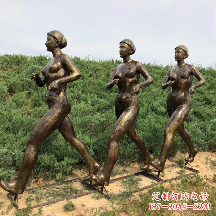 辽阳玻璃钢仿铜女人雕塑精致细腻的艺术品