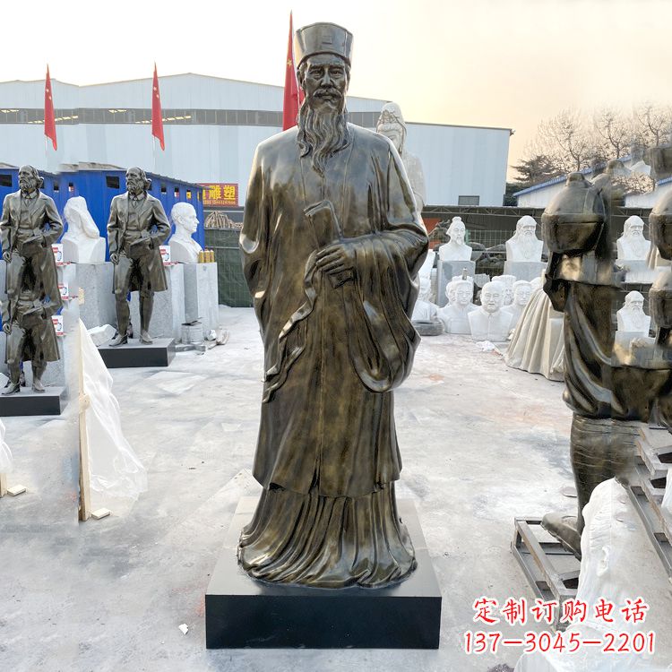 辽阳苏东坡玻璃钢仿铜雕塑
