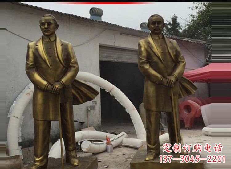 辽阳玻璃钢仿铜孙中山雕塑
