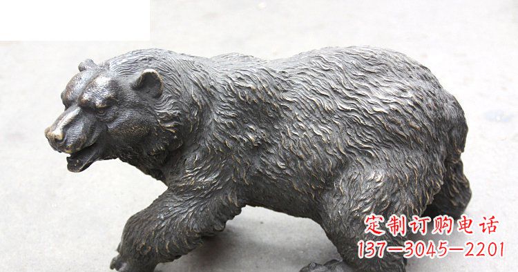 辽阳玻璃钢仿真北极熊公园动物雕塑