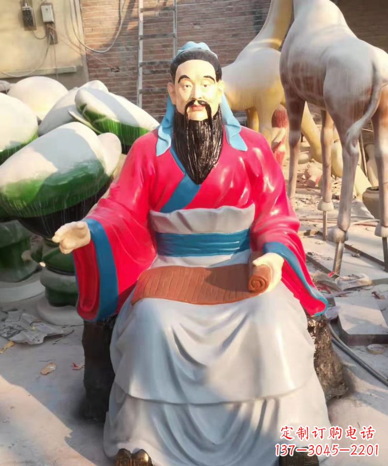 辽阳玻璃钢雕刻的孔子