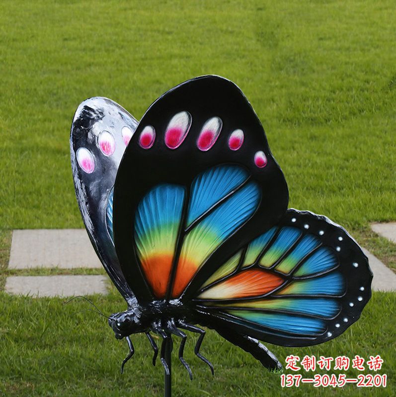 辽阳玻璃钢制作的蝴蝶雕塑