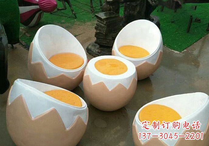 辽阳玻璃钢鸡蛋雕塑——精致的艺术精品