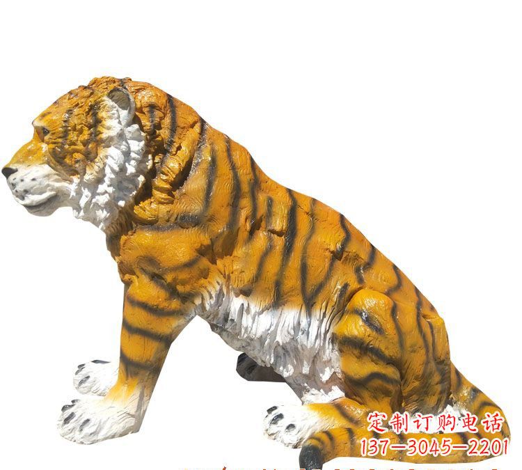 辽阳玻璃钢仿真老虎雕塑