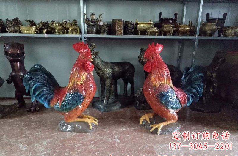 辽阳玻璃钢公鸡雕塑
